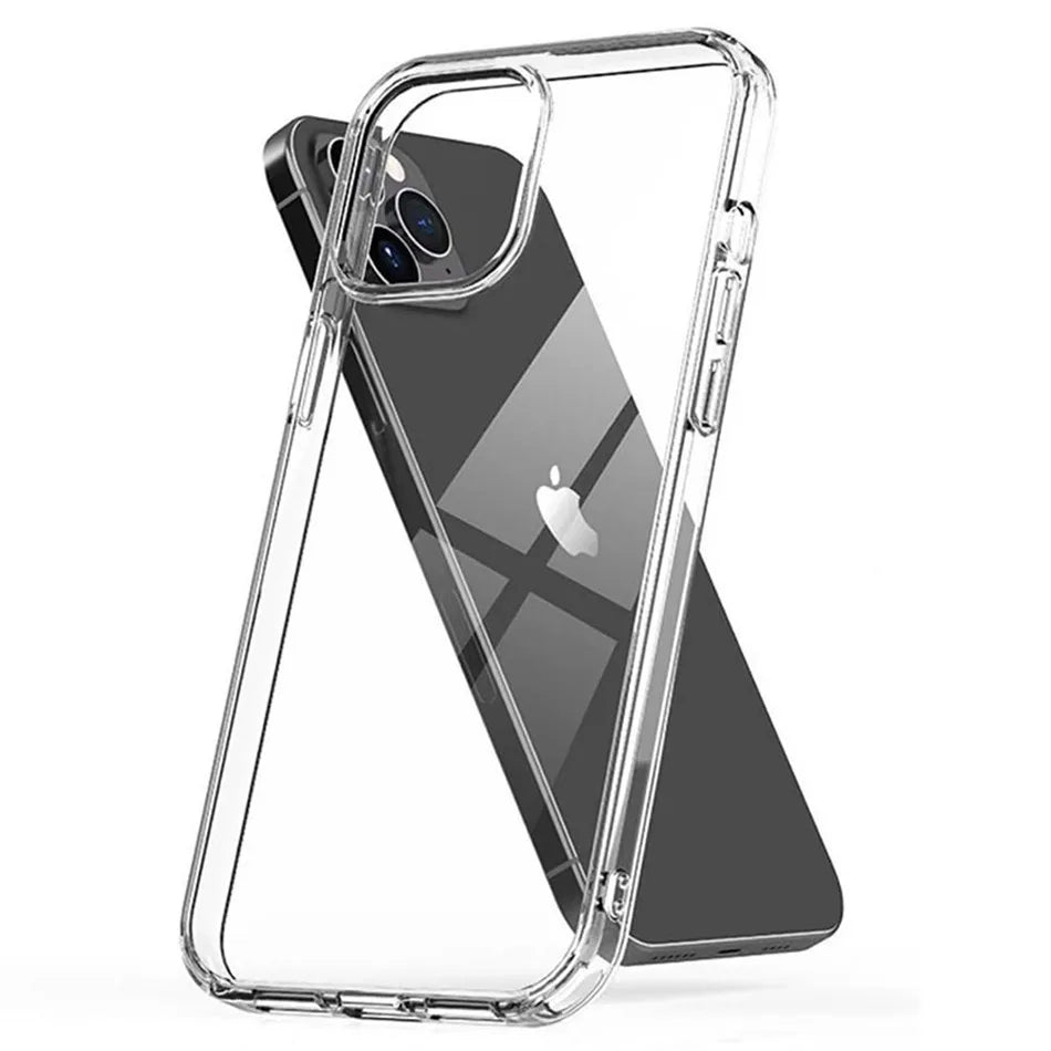 Clear Silicone Back Cover for iPhone 11-16 Series - Ultra Light