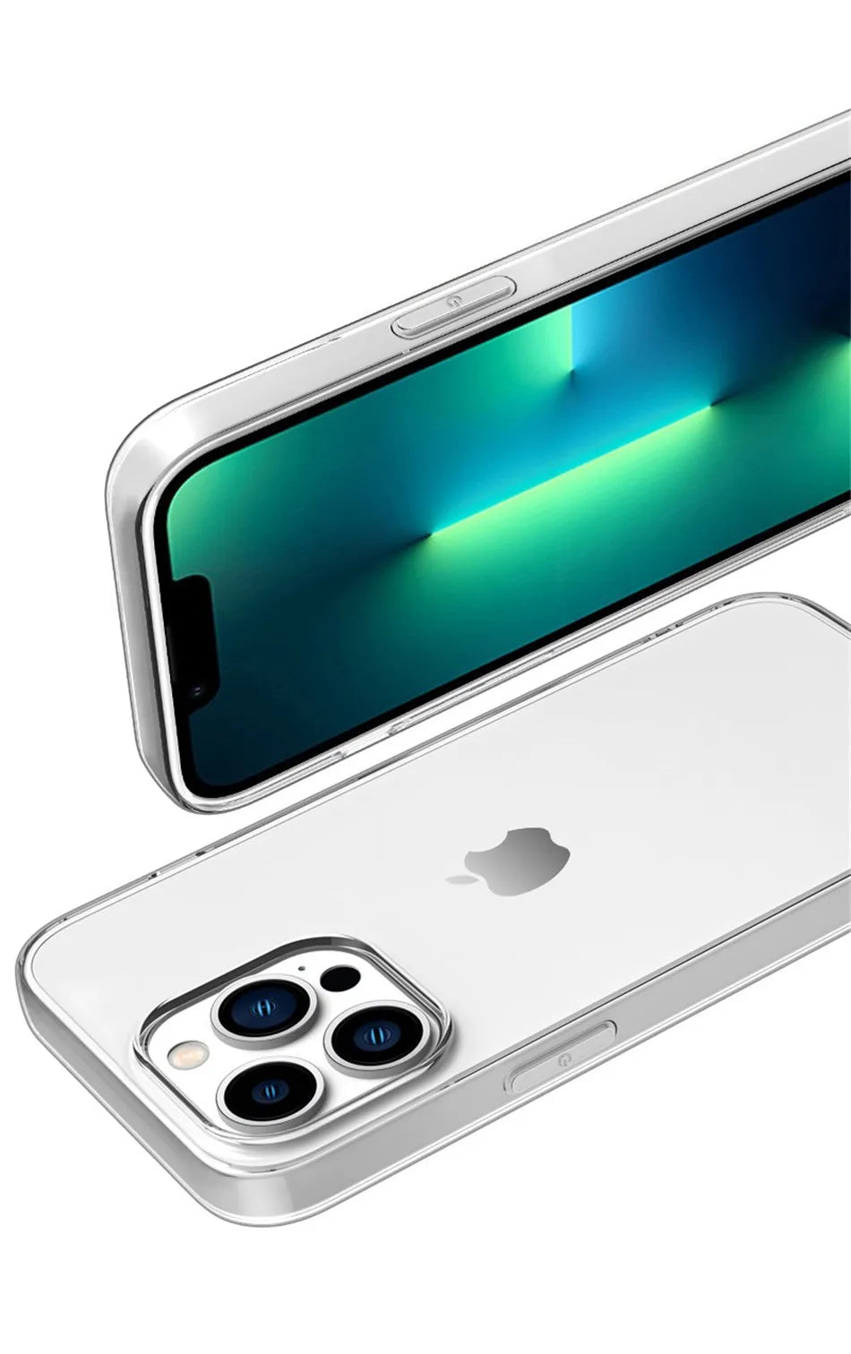 Clear Silicone Back Cover for iPhone 11-16 Series - Ultra Light