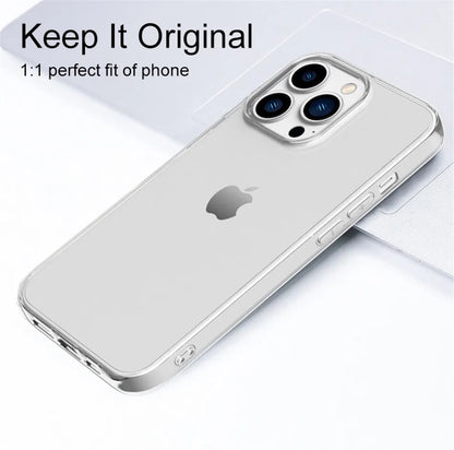 Clear Silicone Back Cover for iPhone 11-16 Series - Ultra Light