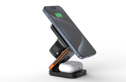 Wireless Charging Station - 3-in-1 for iPhone, Apple Watch & AirPods